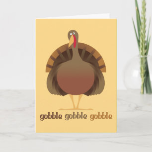 Gobble Gobble Thanksgiving card