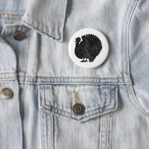 Gobble Gobble Till You Wobble Funny Thanksgiving 6 Cm Round Badge