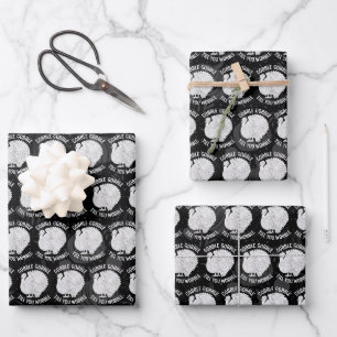 Gobble Gobble Till You Wobble Funny Thanksgiving Wrapping Paper Sheet