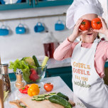 Gobble Gobble Till You Wobble | Thanksgiving Kids Apron<br><div class="desc">Best Gift For Your Friends And Family,  Personalised Thanksgiving Text Gobble Gobble Till You Wobble With Autumn Colours. . Ideas for decorate you home on Thanksgiving</div>