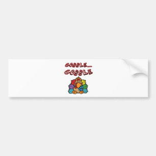 GOBBLE GOBBLE TURKEY BUMPER STICKER