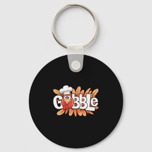 Gobble Shirt Adult Kids Men Women Happy Turkey Tha Key Ring