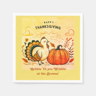 Gobble 'til you Wobble Napkin