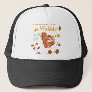 GOBBLE TILL YA WOBBLE PATTERN 2 TRUCKER HAT