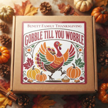Gobble Till You Wobble Family Name Thanksgiving