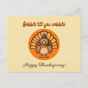Gobble Till You Wobble Postcard