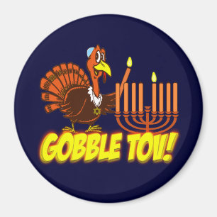Gobble Tov Thanksgivukkah Turkey Magnet