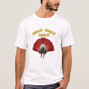 Gobble! Turkey Thanksgiving African Grey Parrot  T-Shirt