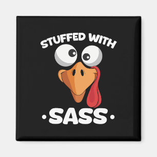 Gobble With Attitude Friendsgiving Family Matching Magnet