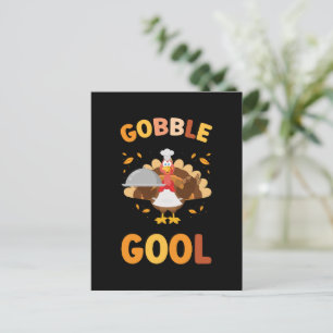 Gobblegool Turkey Thanksgiving Holiday Postcard