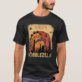 Gobblezilla Turkey Thanksgiving T Shirt