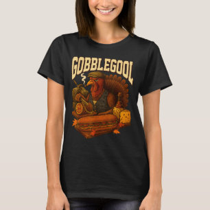 Gobbol Turkey Gobble Gool Thanksgiving Retro T-Shirt
