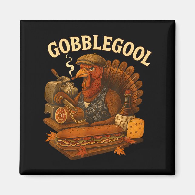 Gobbol Turkey Thanksgiving  Magnet (Front)