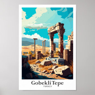 Gobekli Tepe Sanliurfa Turkey Travel Poster