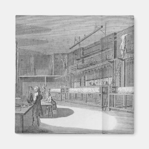 Gobelin workshops, from the 'Encyclopaedia' by Magnet