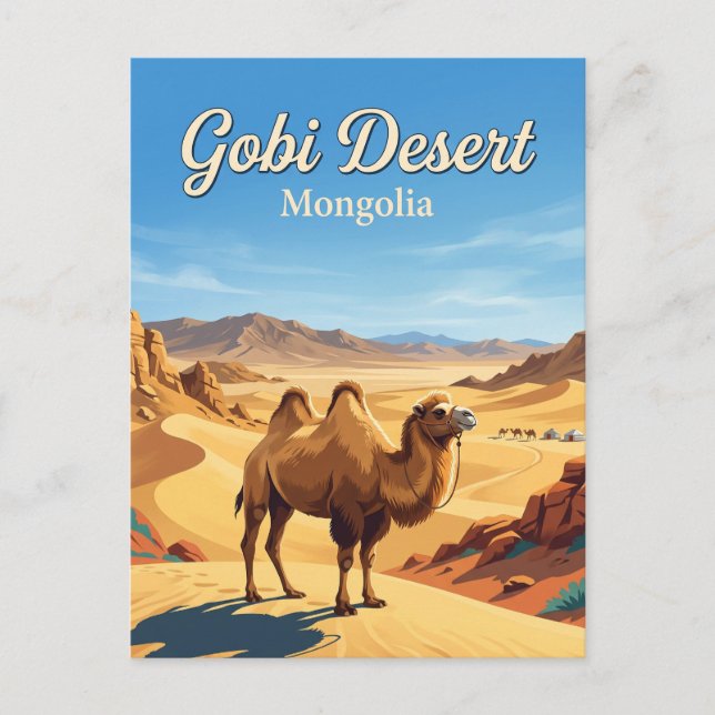 Gobi Desert Mongolia Postcard (Front)