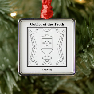 Goblet of the Truth Symbol Metal Ornament