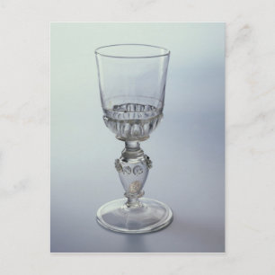 Goblet with round funnel bowl postcard