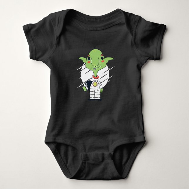 Goblin Astronaut Baby Bodysuit (Front)