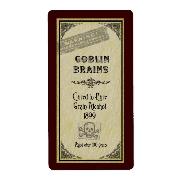 Goblin Brains Label (Front)