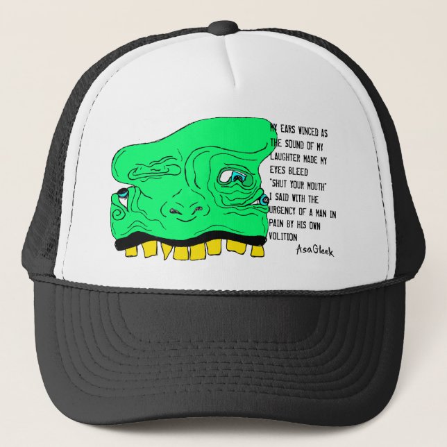 Goblin FACE HAT w/ Poem (Front)
