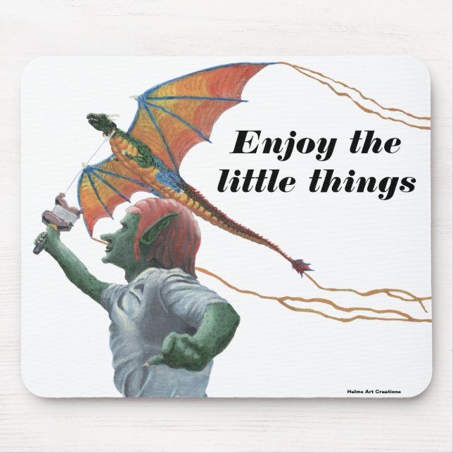 Goblin Flying Dragon Kite Fantasy Mouse Pad (Front)