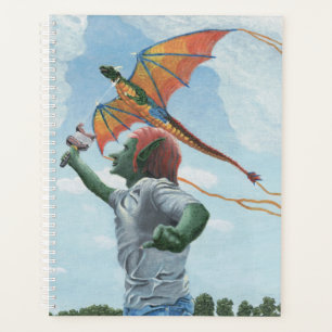 Goblin Flying Rainbow Dragon Kite Fantasy Planner
