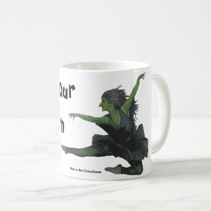 Goblin Girl Ballet Dancing Fantasy Art Coffee Mug