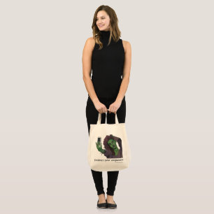 Goblin Girl Cell Phone Selfie Tote Bag