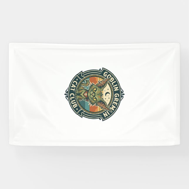 Goblin Gremlin Cat Cute Kitty Design - Goblin Grem Banner (Horizontal)
