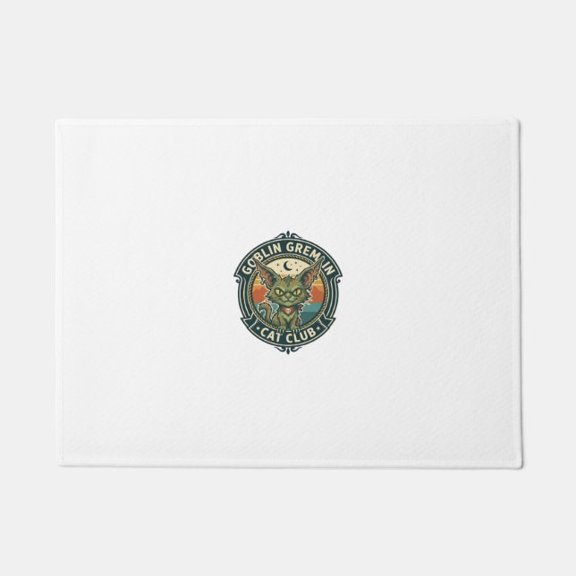 Goblin Gremlin Cat Cute Kitty Design - Goblin Grem Doormat (Front)