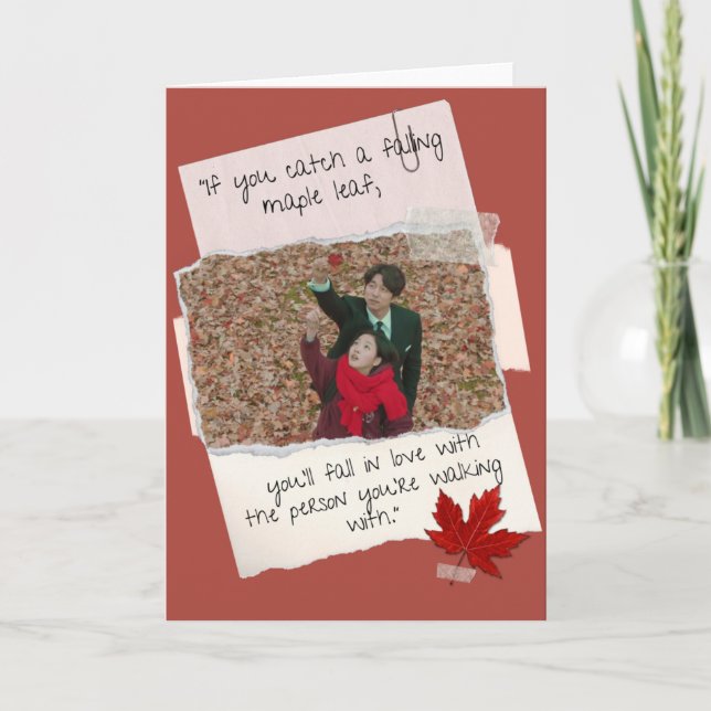 Goblin kdrama Valentine’s card (Front)