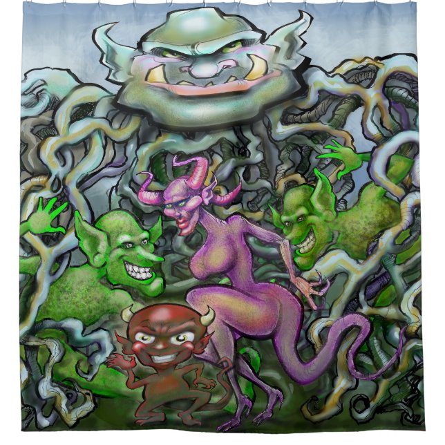 Goblin Magic Shower Curtain (Front)