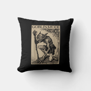 Goblin Mode Goblincore Fairycore Mediaeval Grunge Cushion