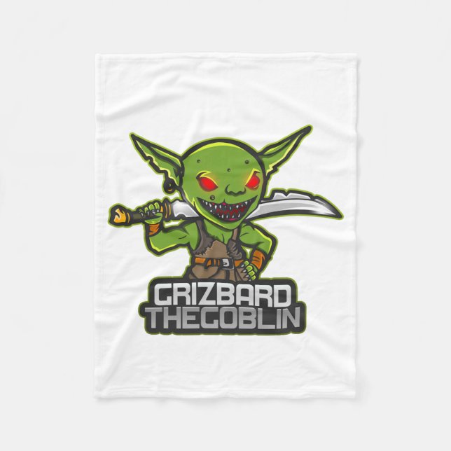 Goblin named Grizbard Fleece Blanket (Front)