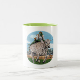Goblin Rider Ox Racing Fantasy Art Coffee Mug