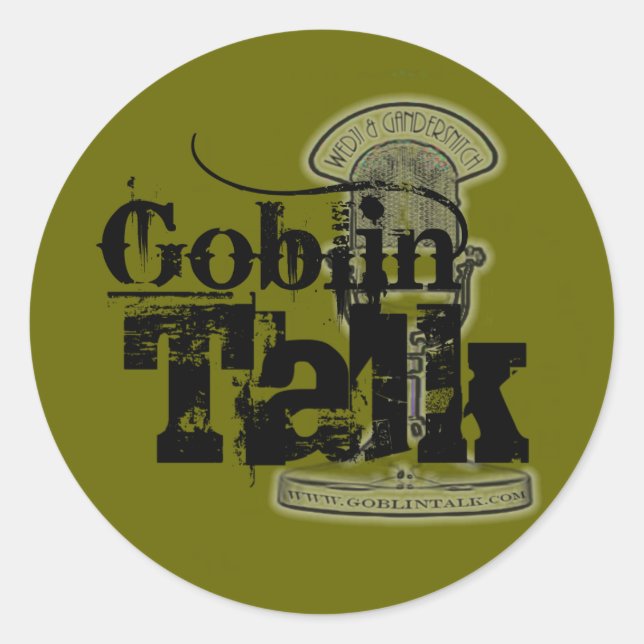 Goblin Talk Logo - Sticker! Classic Round Sticker (Front)