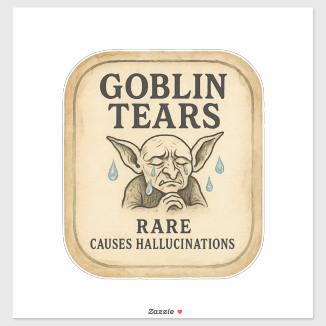 Goblin Tears - Halloween Apothecary Label (Sheet)