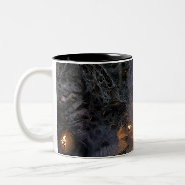 Goblin Town Concept - Bridges Two-Tone Coffee Mug (Left)