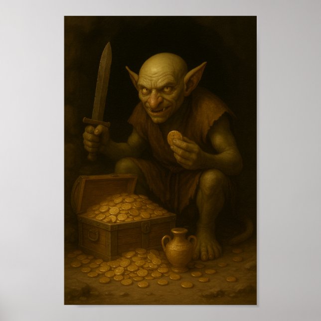 Goblin Treasure Guardian–Small Stature,Big Trouble Poster (Front)