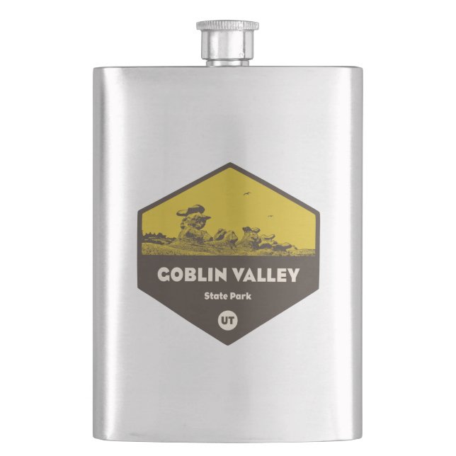 Goblin Valley State Park Hip Flask (Front)