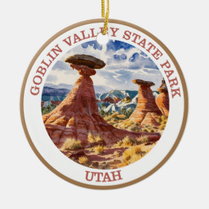Goblin Valley State Park, Utah Ceramic Ornament