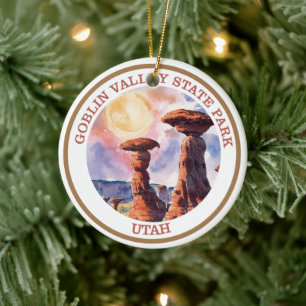 Goblin Valley State Park, Utah  Ceramic Ornament