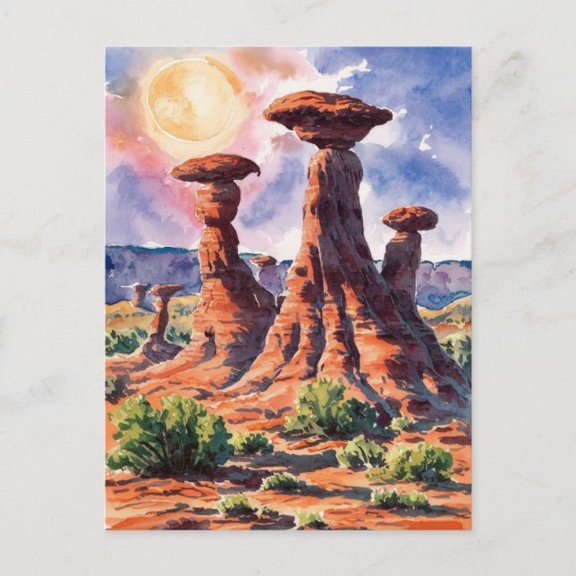 Goblin Valley State Park, Utah Painting Postcard (Front)