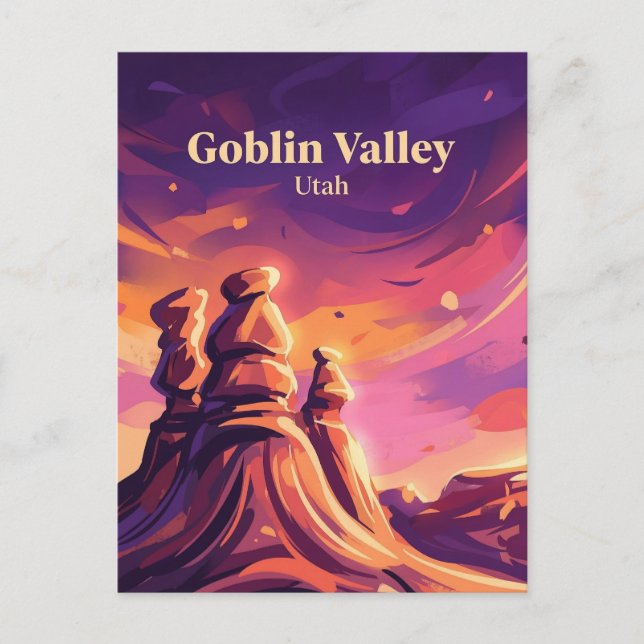 Goblin Valley Utah Postcard (Front)