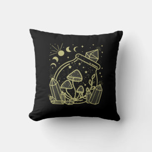 Goblincore Aesthetic Cottagecore Academia Mushroom Cushion