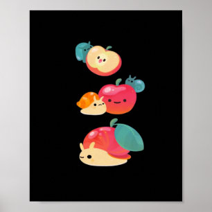 Goblincore Apple Snail Poster