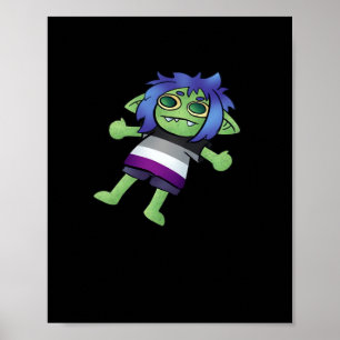 Goblincore Asexual Pride Goblin Classic Poster