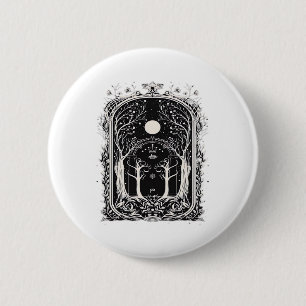 Goblincore Fantasy Gate To Classic 6 Cm Round Badge