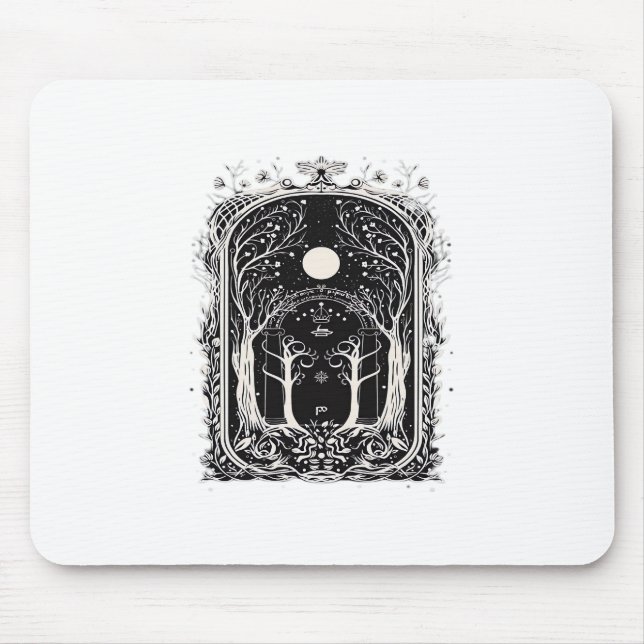 Goblincore Fantasy Gate To  Classic Mouse Pad (Front)